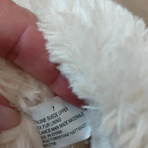 Women's Faux Suede Winter Boot with Faux Fur Trim - Tan - Picture 2 of 4